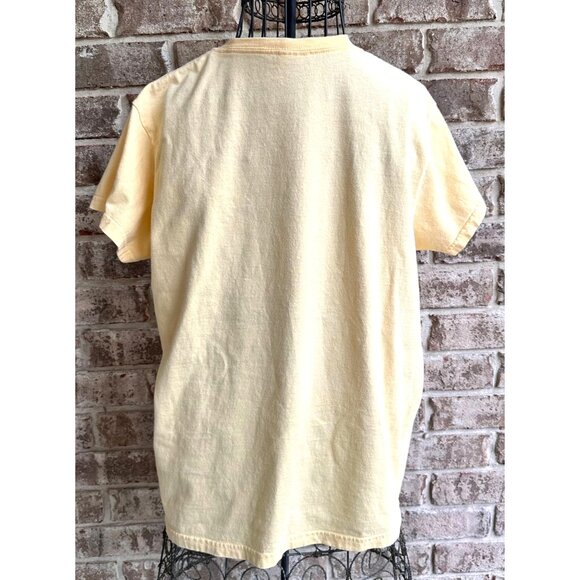 Vintage 5 O Clock Somewhere T Shirt Large Yellow Rhinestones Cocktail Parrot EUC - Picture 5 of 6